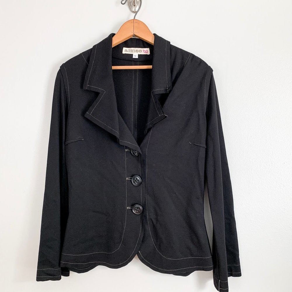 NWT AIMEE G Black Bailey Jacket L